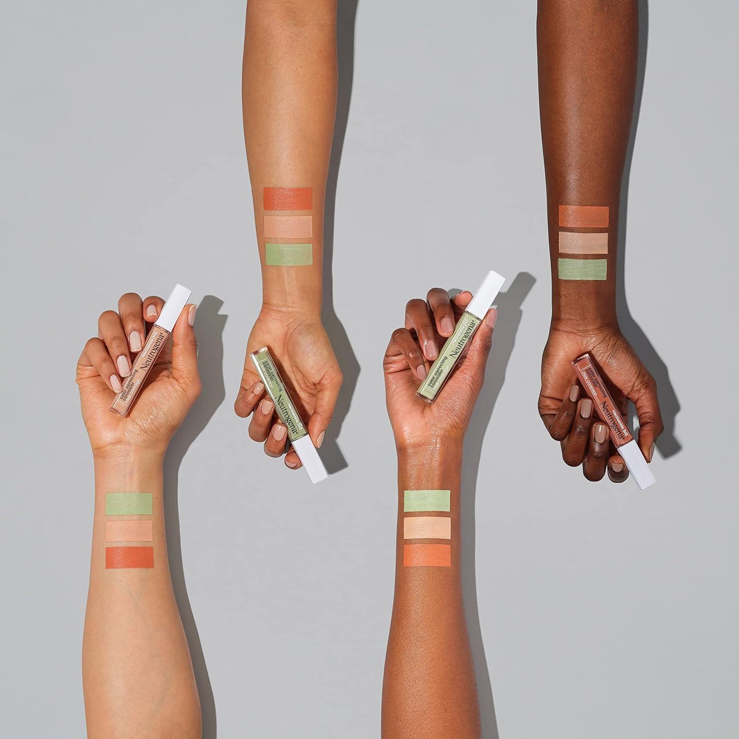 imageNeutrogena Clear Coverage Color Correcting Concealer Makeup Lightweight Concealer with Niacinamide for Dark Spots Oil Fragrance Paraben ampamp PhthalateFree Deep Peach 024 fl ozdeep peach