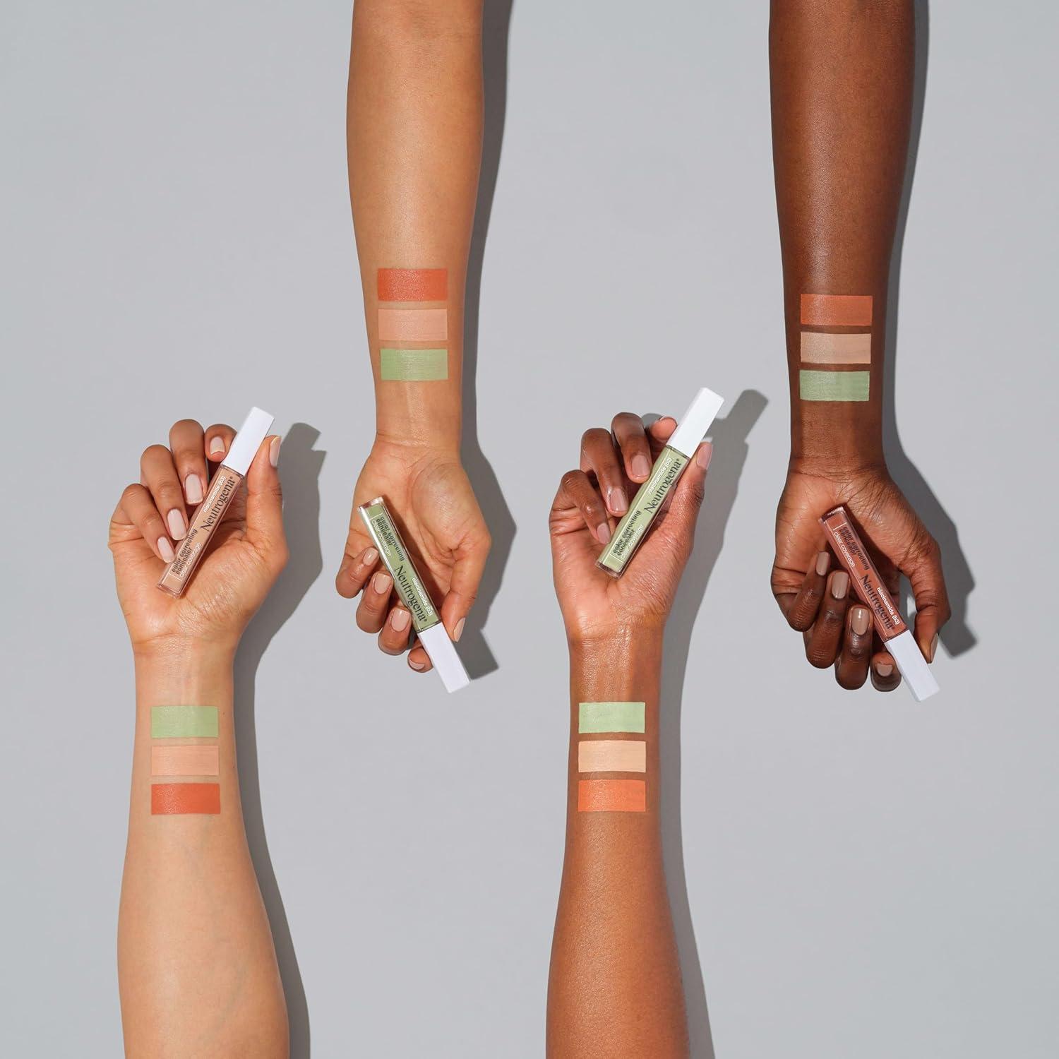 imageNeutrogena Clear Coverage Color Correcting Concealer Makeup Lightweight Concealer with Niacinamide for Dark Spots Oil Fragrance Paraben ampamp PhthalateFree Deep Peach 024 fl ozpeach