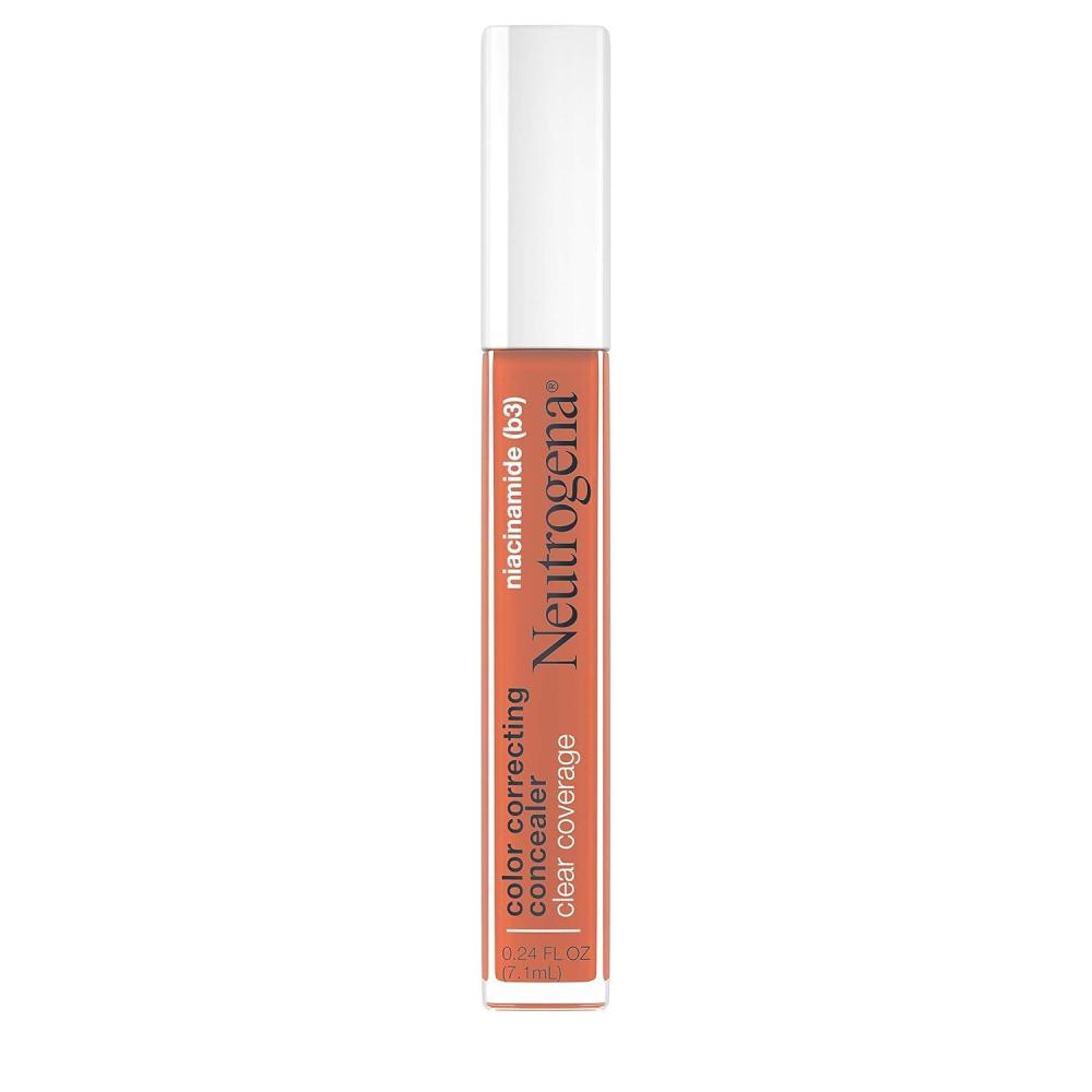 imageNeutrogena Clear Coverage Color Correcting Concealer Makeup Lightweight Concealer with Niacinamide for Dark Spots Oil Fragrance Paraben ampamp PhthalateFree Deep Peach 024 fl ozdeep peach