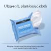 imageNeutrogena Makeup Remover Wipes Micellar AlcoholFree Face Towelettes Remove Waterproof Mascara ampamp Oil Compostable 100 PlantBased Cloth Dermatologist ampamp Ophthalmologist Tested Twin Pack 2 x 25 ct