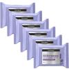 imageNeutrogena Night Calming Makeup Remover Face Wipes Nighttime Cleansing Towelettes Remove Sweat Dirt ampamp Makeup ampamp Calms Skin Hypoallergenic 100 Plant Based Cloth Twin Pack 2 x 25 ct25 Count Pack of 6