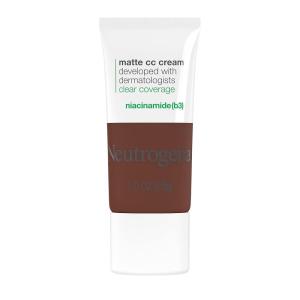 imageNeutrogena Clear Coverage Flawless Matte CC Cream FullCoverage Color Correcting Cream Face Makeup with Niacinamide b3 Hypoallergenic Oil Free ampamp Fragrance Free Shell 1 oz99 Sienna