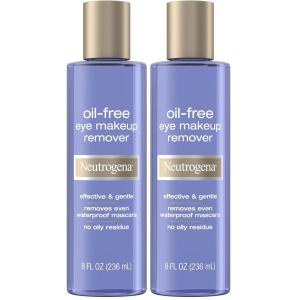 imageNeutrogena Gentle OilFree Eye Makeup Remover ampamp Cleanser for Sensitive Eyes NonGreasy Makeup Remover Waterproof Mascara Remover Dermatologist ampamp Ophthalmologist Tested 8 fl oz8 Fl Oz Pack of 2