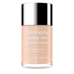 imageNeutrogena Healthy Skin Liquid Makeup Foundation with Broad Spectrum SPF 20 Sunscreen Medium Coverage Foundation with Nourishing ProVitamin B5 Chestnut 135 1 fl oz050 Soft Beige