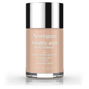 imageNeutrogena Healthy Skin Liquid Makeup Foundation with Broad Spectrum SPF 20 Sunscreen Medium Coverage Foundation with Nourishing ProVitamin B5 Chestnut 135 1 fl ozWarm Beige