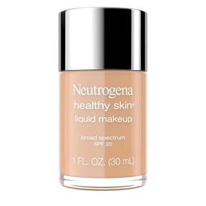 imageNeutrogena Healthy Skin Liquid Makeup Foundation with Broad Spectrum SPF 20 Sunscreen Medium Coverage Foundation with Nourishing ProVitamin B5 Chestnut 135 1 fl oz115 Cocoa
