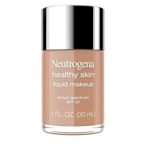 imageNeutrogena Healthy Skin Liquid Makeup Foundation with Broad Spectrum SPF 20 Sunscreen Medium Coverage Foundation with Nourishing ProVitamin B5 Chestnut 135 1 fl ozChestnut