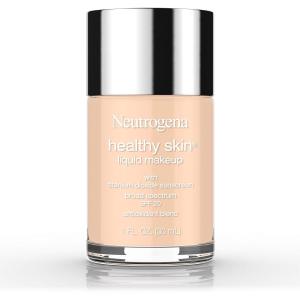 imageNeutrogena Healthy Skin Liquid Makeup Foundation with Broad Spectrum SPF 20 Sunscreen Medium Coverage Foundation with Nourishing ProVitamin B5 Chestnut 135 1 fl oz40 Nude