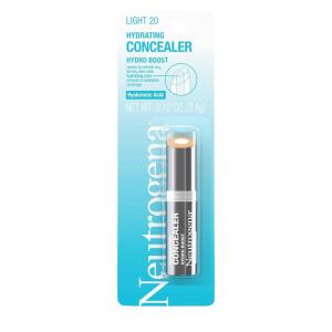 imageNeutrogena Hydro Boost Hydrating Concealer Stick for Dry Skin OilFree Lightweight NonGreasy and NonComedogenic CoverUp Makeup with Hyaluronic Acid 40 Medium 012 Oz20Light