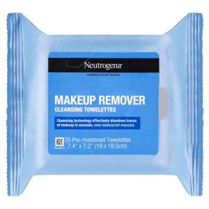 imageNeutrogena Makeup Remover Wipes Daily Facial Cleanser Towelettes Gently Removes Oil ampamp Makeup AlcoholFree Makeup Wipes 25 ct25 Count Pack of 1