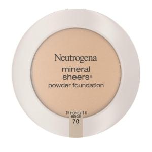 imageNeutrogena Mineral Sheers Compact Powder Foundation Lightweight ampamp OilFree Mineral Foundation FragranceFree Honey Beige 7034 oz Pack of 2