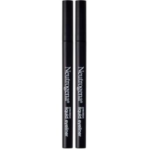 imageNeutrogena Precision Liquid Eyeliner with Honey ampamp Coconut Hypoallergenic Smudge ampamp WaterResistant Eyeliner Makeup for Precise Application Jet Black 0013 fl oz1 Count Pack of 2