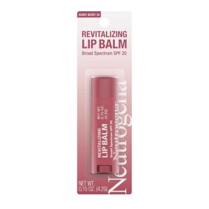 imageNeutrogena Revitalizing Tinted Lip Balm Broad Spectrum SPF 20 Sunscreen Moisturizing Lip Balm with a Sheer Tint for Softer Smoother HealthierLooking Lips Sheer Sunny Berry 30 15 oz