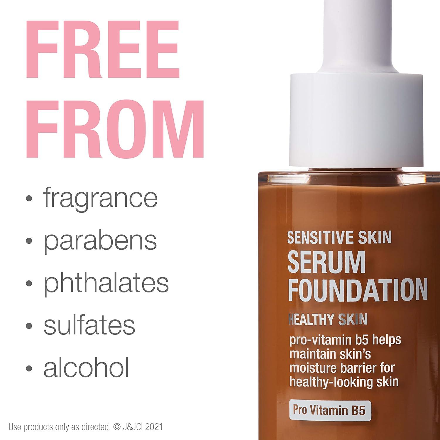 imageNeutrogena Healthy Skin Sensitive Skin Serum Foundation with ProVitamin B5 Color Correcting ampamp Pore Minimizing Liquid Foundation ampamp Face Serum Buildable Coverage Medium 03 1 oz501 Deep