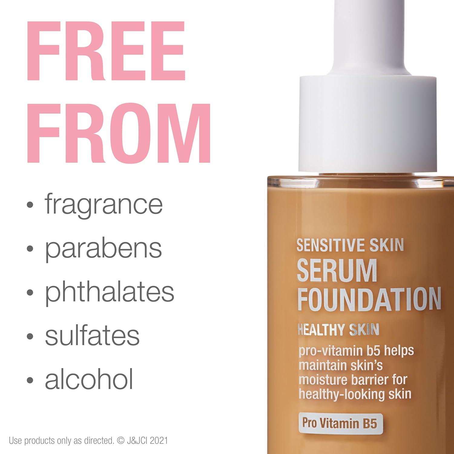 imageNeutrogena Healthy Skin Sensitive Skin Serum Foundation with ProVitamin B5 Color Correcting ampamp Pore Minimizing Liquid Foundation ampamp Face Serum Buildable Coverage Medium 03 1 oz401 MediumDeep