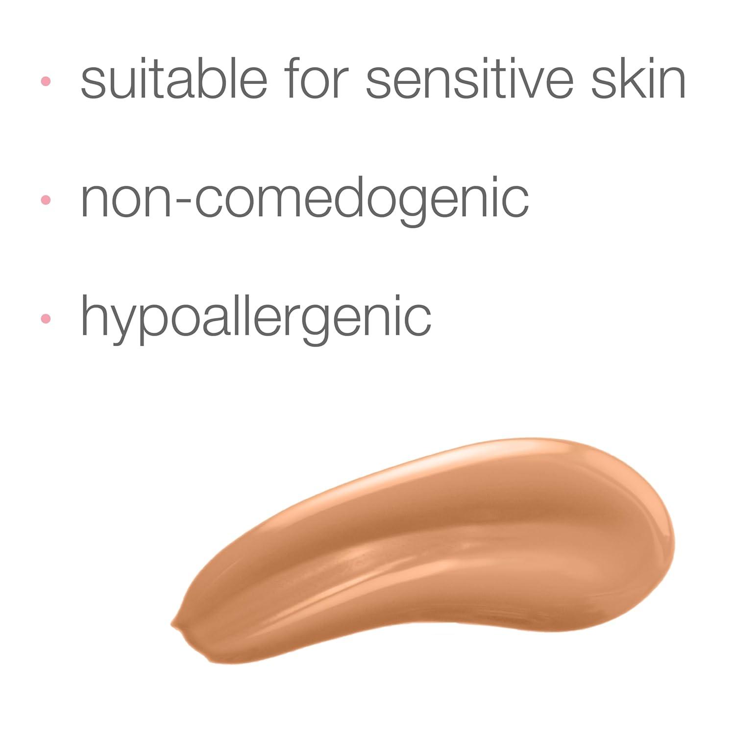 imageNeutrogena Healthy Skin Sensitive Skin Serum Foundation with ProVitamin B5 Color Correcting ampamp Pore Minimizing Liquid Foundation ampamp Face Serum Buildable Coverage Medium 03 1 oz401 MediumDeep