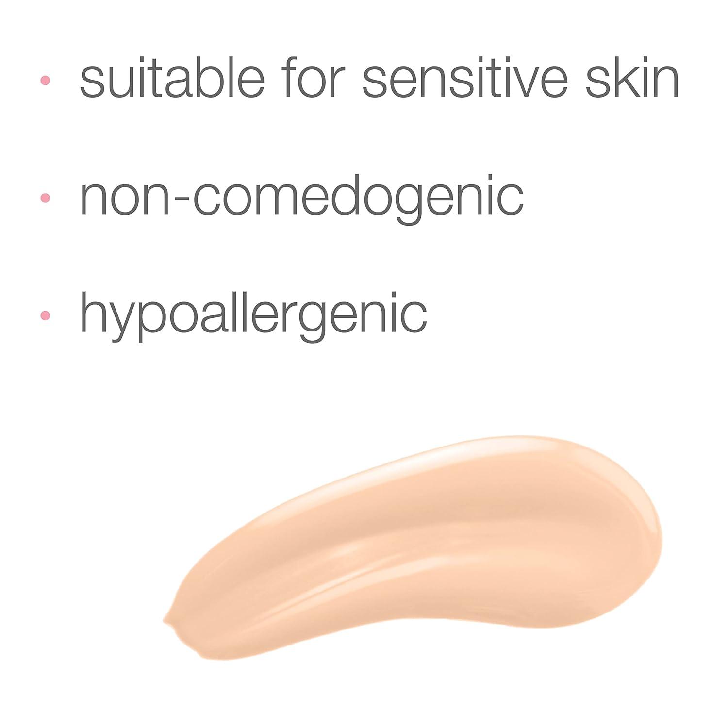 imageNeutrogena Healthy Skin Sensitive Skin Serum Foundation with ProVitamin B5 Color Correcting ampamp Pore Minimizing Liquid Foundation ampamp Face Serum Buildable Coverage Medium 03 1 oz102 Light
