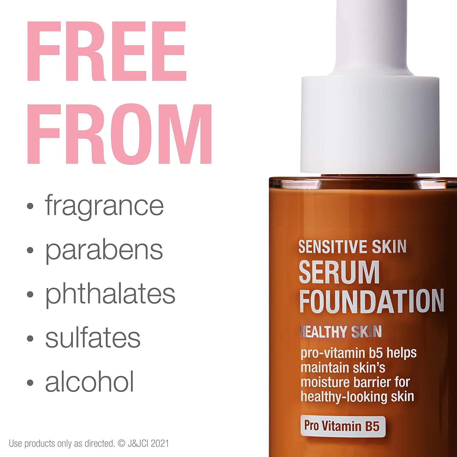 imageNeutrogena Healthy Skin Sensitive Skin Serum Foundation with ProVitamin B5 Color Correcting ampamp Pore Minimizing Liquid Foundation ampamp Face Serum Buildable Coverage Medium 03 1 oz403 MediumDeep