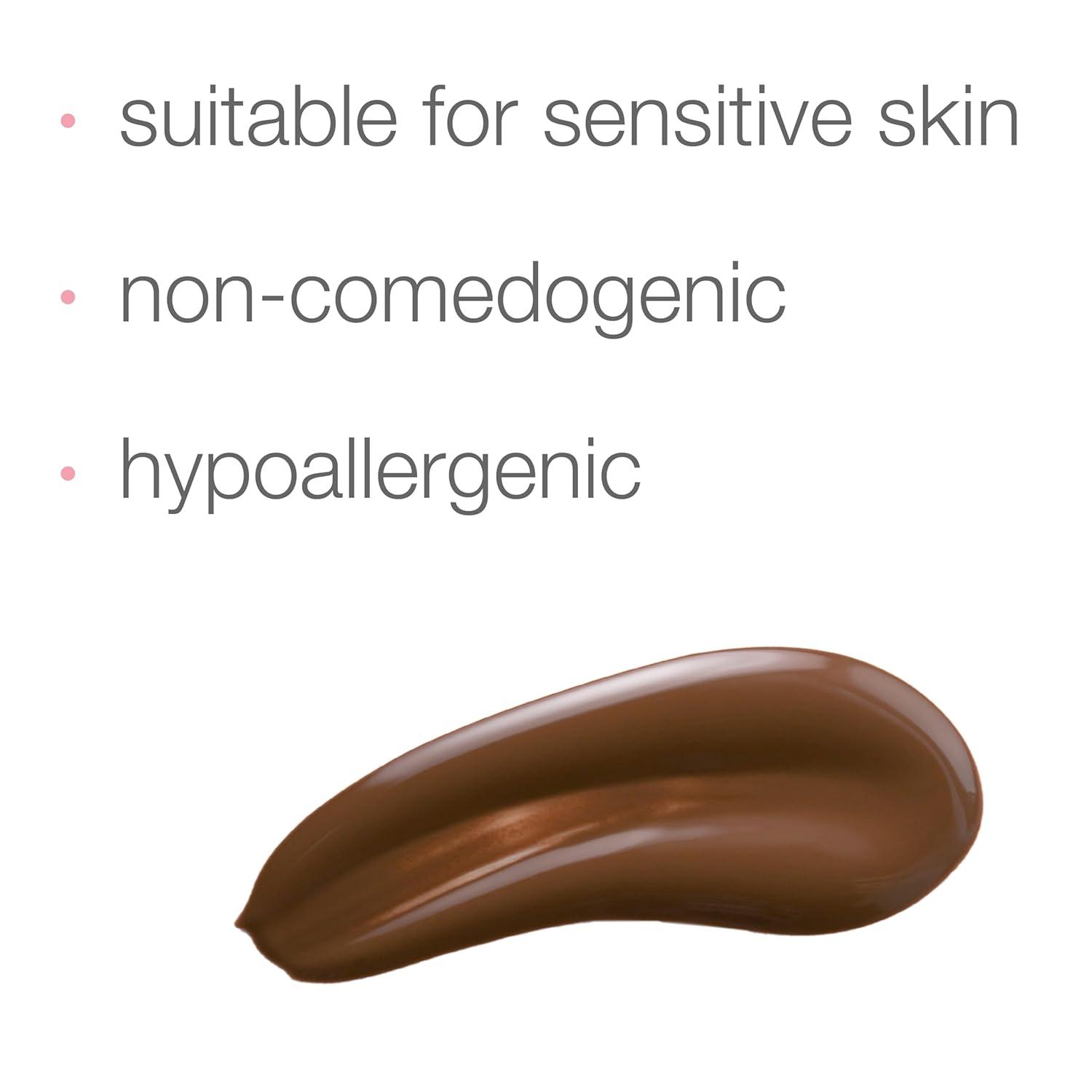 imageNeutrogena Healthy Skin Sensitive Skin Serum Foundation with ProVitamin B5 Color Correcting ampamp Pore Minimizing Liquid Foundation ampamp Face Serum Buildable Coverage Medium 03 1 oz503 Deep