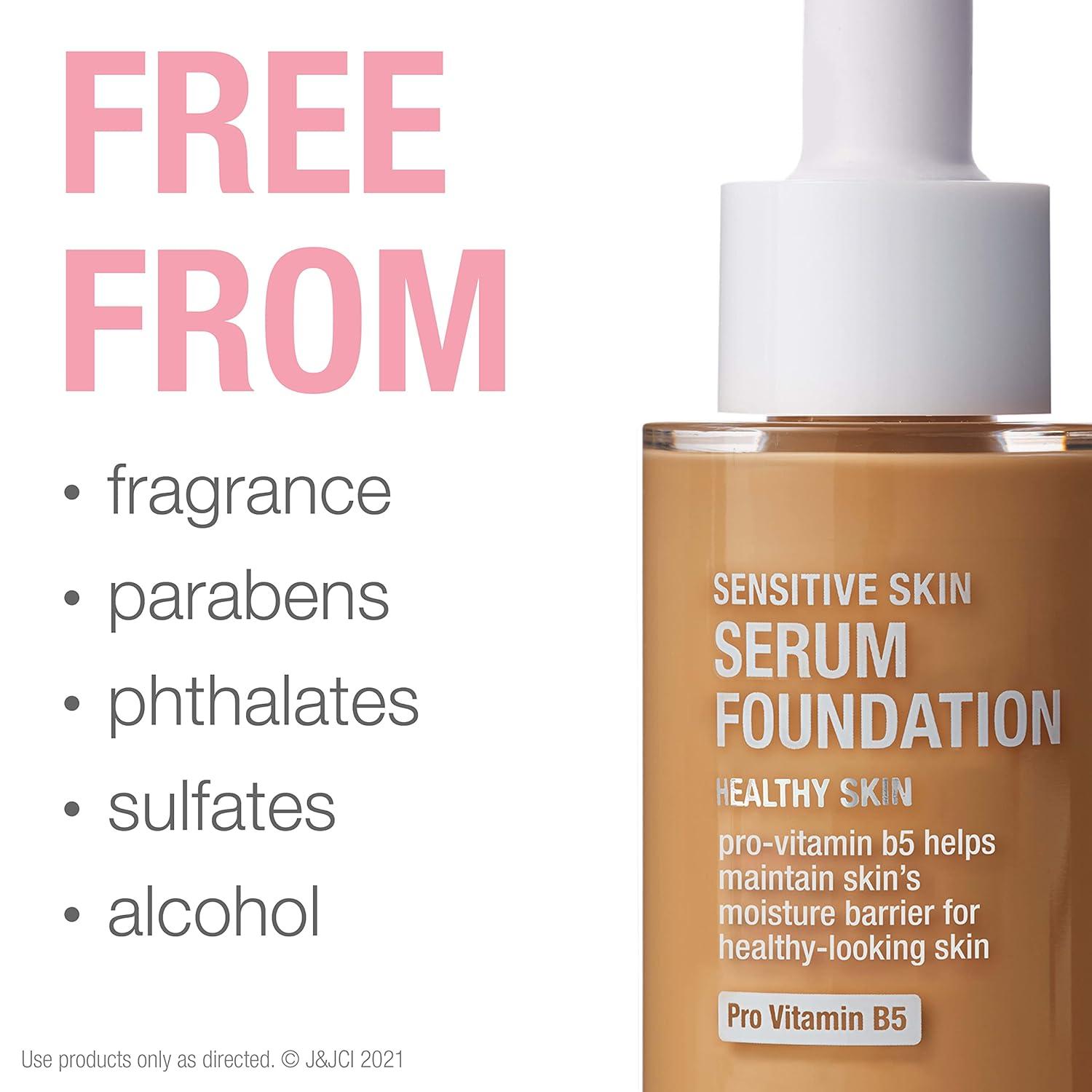 imageNeutrogena Healthy Skin Sensitive Skin Serum Foundation with ProVitamin B5 Color Correcting ampamp Pore Minimizing Liquid Foundation ampamp Face Serum Buildable Coverage Medium 03 1 oz401 MediumDeep