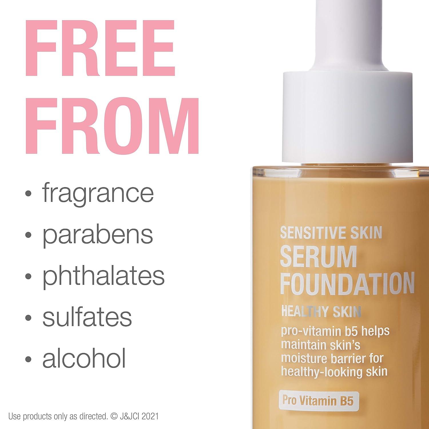 imageNeutrogena Healthy Skin Sensitive Skin Serum Foundation with ProVitamin B5 Color Correcting ampamp Pore Minimizing Liquid Foundation ampamp Face Serum Buildable Coverage Medium 03 1 oz303 Medium