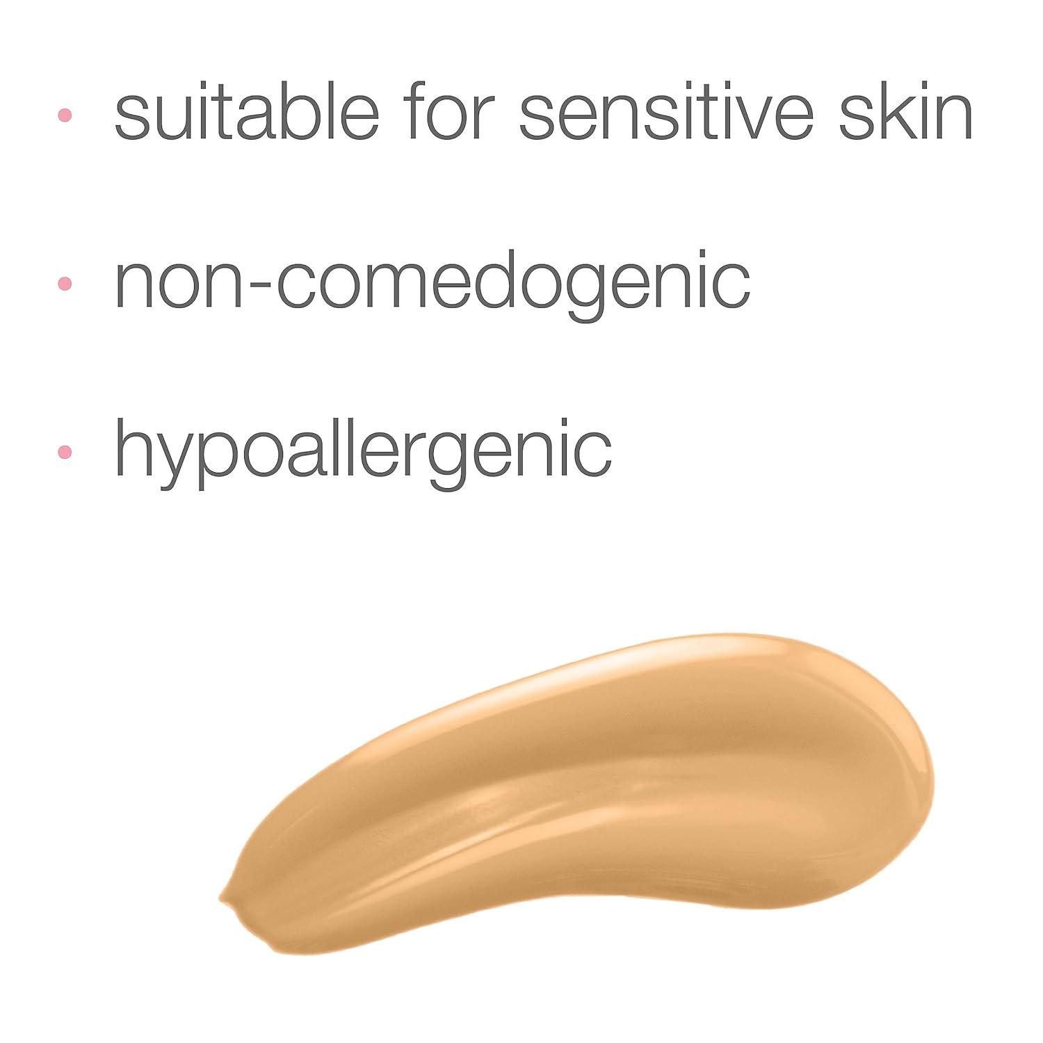 imageNeutrogena Healthy Skin Sensitive Skin Serum Foundation with ProVitamin B5 Color Correcting ampamp Pore Minimizing Liquid Foundation ampamp Face Serum Buildable Coverage Medium 03 1 oz303 Medium
