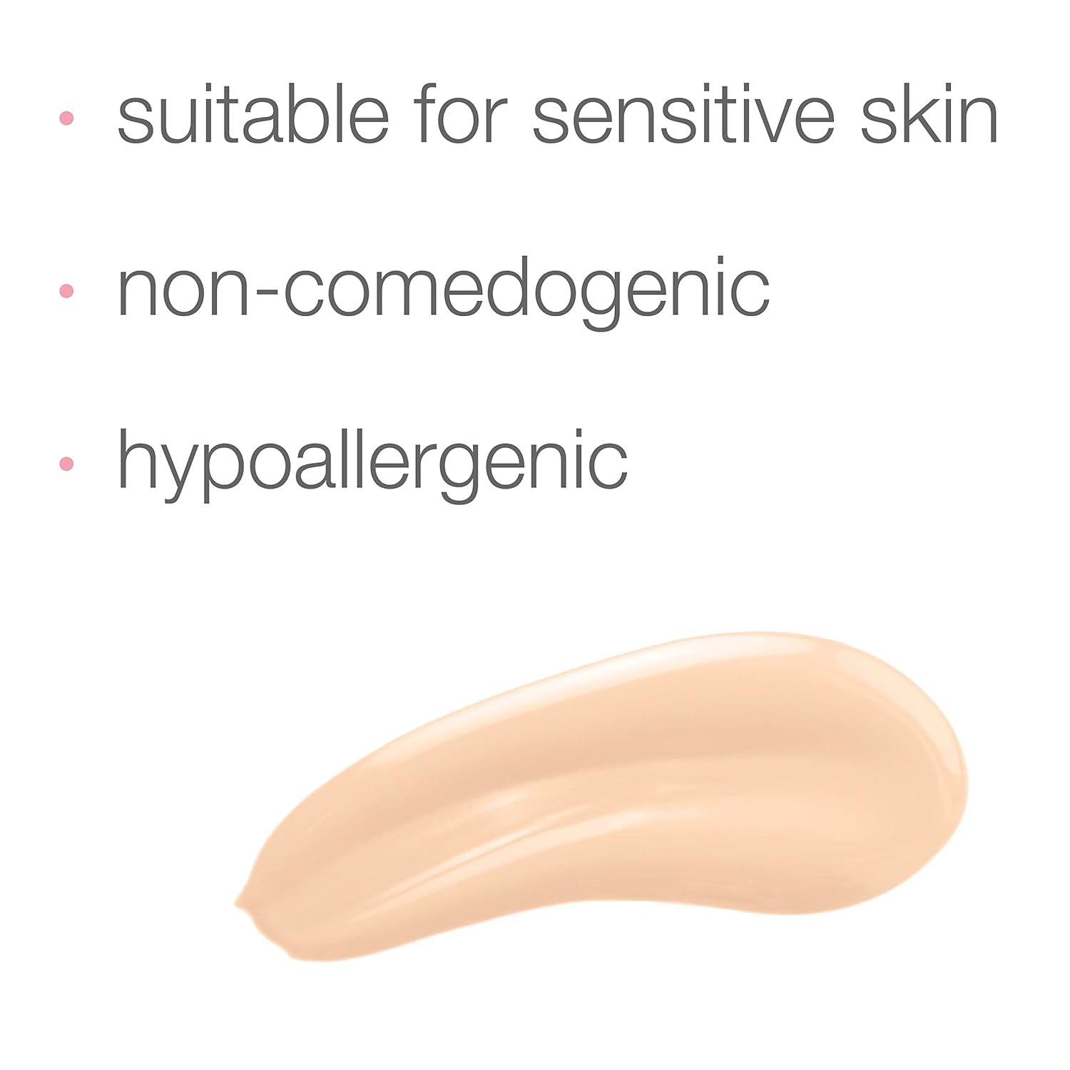 imageNeutrogena Healthy Skin Sensitive Skin Serum Foundation with ProVitamin B5 Color Correcting ampamp Pore Minimizing Liquid Foundation ampamp Face Serum Buildable Coverage Medium 03 1 oz101 Light