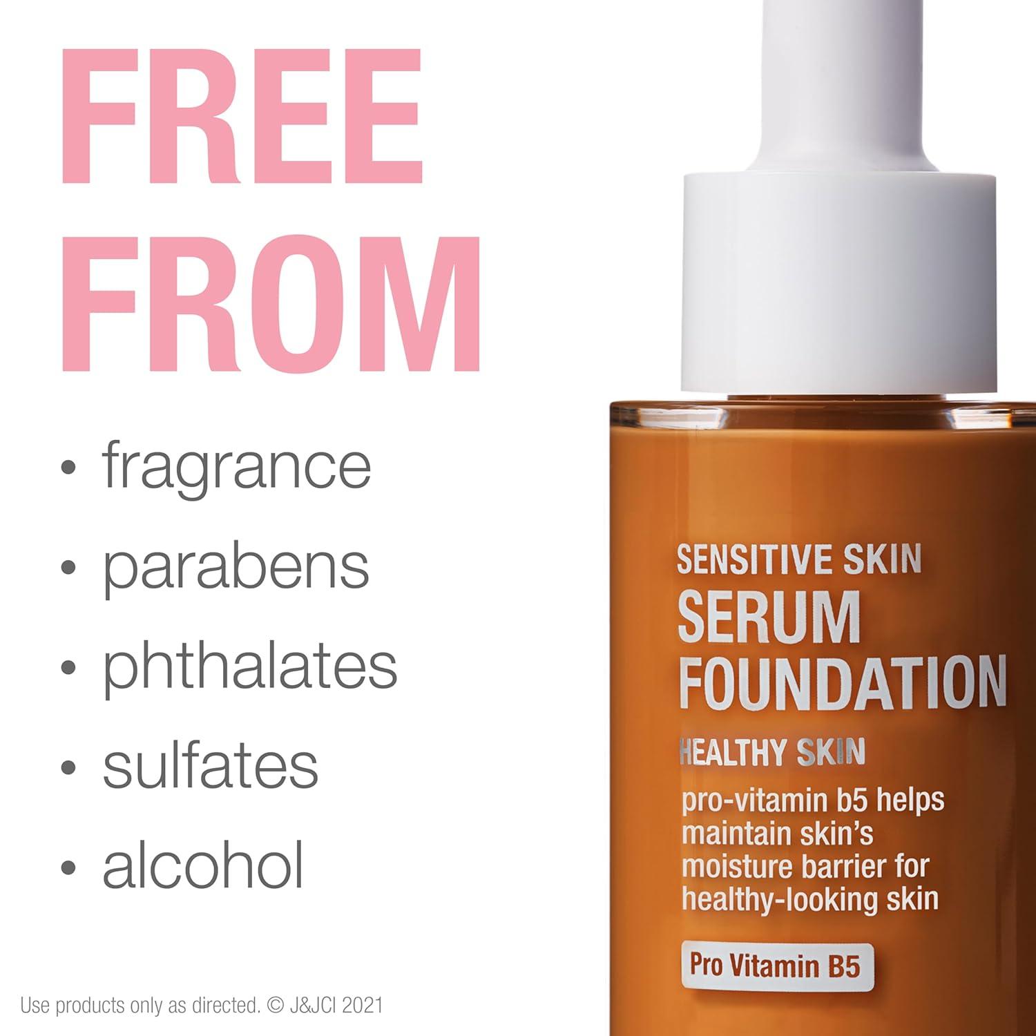 imageNeutrogena Healthy Skin Sensitive Skin Serum Foundation with ProVitamin B5 Color Correcting ampamp Pore Minimizing Liquid Foundation ampamp Face Serum Buildable Coverage Medium 03 1 oz402 MediumDeep