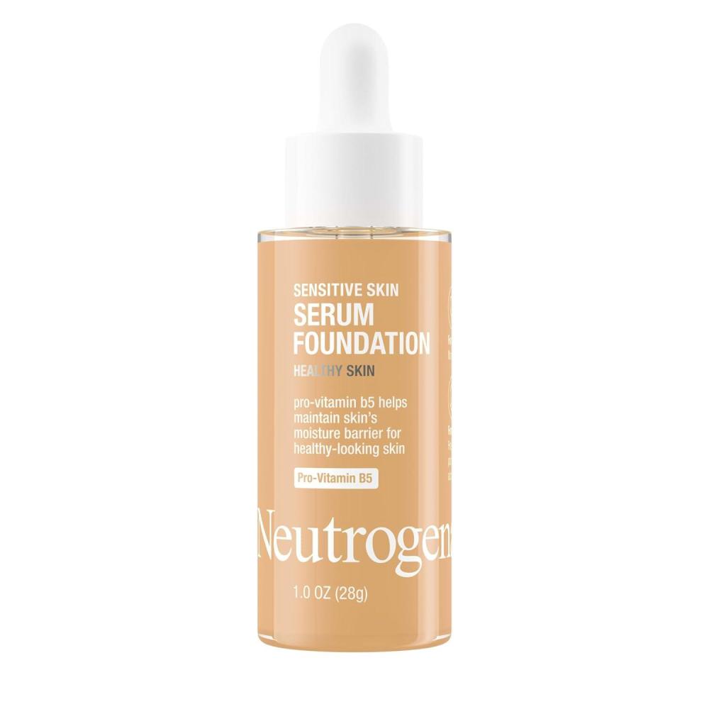imageNeutrogena Healthy Skin Sensitive Skin Serum Foundation with ProVitamin B5 Color Correcting ampamp Pore Minimizing Liquid Foundation ampamp Face Serum Buildable Coverage Medium 03 1 oz303 Medium