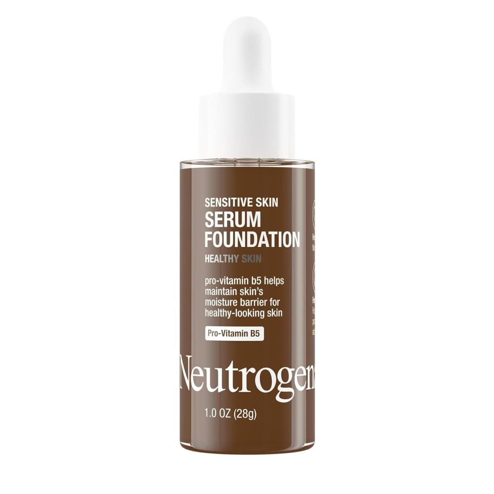imageNeutrogena Healthy Skin Sensitive Skin Serum Foundation with ProVitamin B5 Color Correcting ampamp Pore Minimizing Liquid Foundation ampamp Face Serum Buildable Coverage Medium 03 1 oz503 Deep