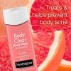 imageNeutrogena Body Clear Acne Treatment Body Wash with Salicylic Acid Acne Medicine Pink Grapefruit Body Acne Cleanser to Prevent Breakouts on Back Chest ampamp Shoulders 85 fl oz 3 PackGrapefruit