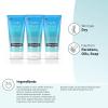 imageNeutrogena Hydro Boost Gentle Exfoliating Daily Facial Cleanser with Hyaluronic Acid Face Wash Clinically Proven to Increase Skins Hydration Level OilFree ampamp NonComedogenic 5 oz 3 Pack5 Ounce Pack of 12