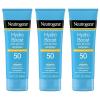 imageNeutrogena Hydro Boost Water Gel Moisturizing Sunscreen Lotion Broad Spectrum Sunblock SPF 50 Water Resistant Travel Size Sunscreen For Sensitive Skin 3 FL OZ 3PackSPF 50