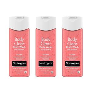 imageNeutrogena Body Clear Acne Treatment Body Wash with Salicylic Acid Acne Medicine Pink Grapefruit Body Acne Cleanser to Prevent Breakouts on Back Chest ampamp Shoulders 85 fl oz 3 PackGrapefruit