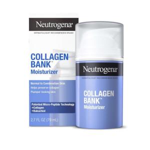 imageNeutrogena Collagen Bank Face Moisturizer Daily AntiAging Face ampamp Neck Firming Collagen Cream Bakuchiol ampamp MicroPeptides Face Lotion Support Skins Natural Collagen for Visibly Plump Skin 2 floz27 Fl Oz Pack of 1