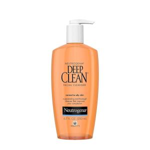 imageNeutrogena Deep Clean Daily Facial Cleanser with Beta Hydroxy Acid for Normal to Oily Skin AlcoholFree OilFree ampamp NonComedogenic 67 fl ozScented