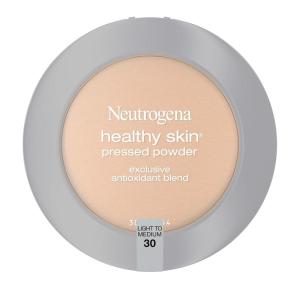 imageNeutrogena Healthy Skin Pressed Makeup Powder Compact with Antioxidants ampamp Pro Vitamin B5 Evens Tone Minimizes Shine ampamp Conditions Light to Medium 3034 oz Pack of 2Light To Medium 30