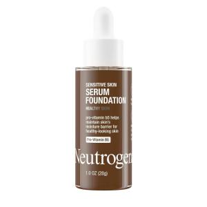 imageNeutrogena Healthy Skin Sensitive Skin Serum Foundation with ProVitamin B5 Color Correcting ampamp Pore Minimizing Liquid Foundation ampamp Face Serum Buildable Coverage Medium 03 1 oz503 Deep