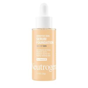 imageNeutrogena Healthy Skin Sensitive Skin Serum Foundation with ProVitamin B5 Color Correcting ampamp Pore Minimizing Liquid Foundation ampamp Face Serum Buildable Coverage Medium 03 1 oz103 Light