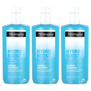 imageNeutrogena Hydro Boost Body Gel Cream Hydrating Body Lotion with Hyaluronic Acid for Normal to Dry Skin Hyaluronic Acid Lightweight Moisturizer 16 oz 2 Pack16 Ounce Pack of 3
