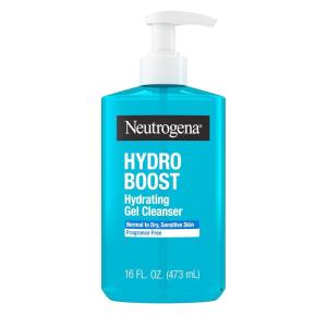imageNeutrogena Hydro Boost Face Wash Fragrance Free Hydrating Facial Cleanser with Hyaluronic Acid Daily Foaming Face Wash ampamp Makeup Remover Hypoallergenic Gel Cleanser 16 fl oz