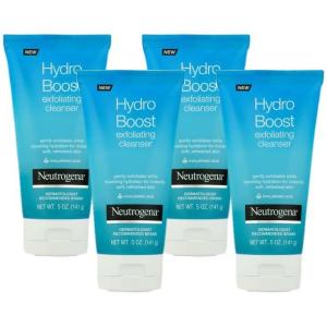 imageNeutrogena Hydro Boost Gentle Exfoliating Daily Facial Cleanser with Hyaluronic Acid Face Wash Clinically Proven to Increase Skins Hydration Level OilFree ampamp NonComedogenic 5 oz 3 Pack5 Ounce Pack of 12