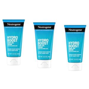 imageNeutrogena Hydro Boost Hydrating Hand Gel Cream with Hyaluronic Acid for Instantly Quenched Soft ampamp Supple Hands Lightweight NonGreasy ampamp Quick Absorbing Hand Lotion Travel Size 3 Oz3 Ounce Pack of 3