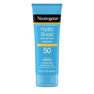 imageNeutrogena Hydro Boost Moisturizing Water Gel Sunscreen Lotion with Broad Spectrum SPF 50 WaterResistant ampamp NonGreasy Hydrating Sunscreen Lotion OilFree 3 fl oz 3 Pack3 Fl Oz Pack of 1