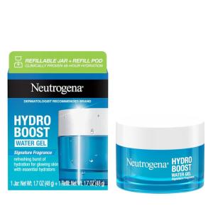 imageNeutrogena Hydro Boost Water Gel Face Moisturizer Refill Pod Refill Pack of Hyaluronic Acid Moisturizer for a Refreshing Burst of Hydration ampamp Dewy Skin Signature Fragrance 17 ozRefillable Jar  Refill Pod