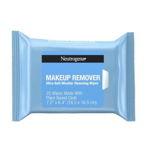 imageNeutrogena Makeup Remover Wipes Daily UltraSoft Micellar Cleansing Wipes Gently Remove Oil ampamp Makeup with No Heavy Residue formulated without alcohol ampamp Made with PlantBased Cloth 25 ct 6 Pack25 Count Pack of 6