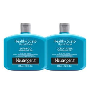 imageNeutrogena Moisturizing Healthy Scalp Hydro Boost Shampoo ampamp Conditioner for Dry Hair and Scalp with Hydrating Hyaluronic Acid pHBalanced Paraben ampamp PhthalateFree ColorSafe 12 Fl Oz Set of 2Shampoo  Conditioner