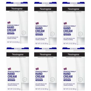 imageNeutrogena Norwegian Formula Moisturizing Hand Cream ampamp Lotion for Dry Hands Fragrance Free Glycerin Concentrated Relief Over 200 Uses 6 Pack 2 oz Each Total 12 Fl Oz