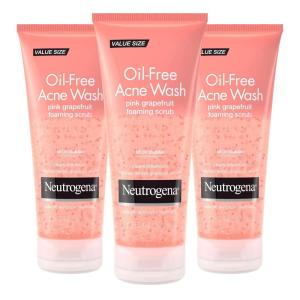imageNeutrogena Oil Free Pink Grapefruit Acne Face Wash with Vitamin C 2 Salicylic Acid Acne Treatment Gentle Foaming Facial Scrub to Treat ampamp Prevent Breakouts 67 fl Oz 3 Pack67 Fl Oz Pack of 3