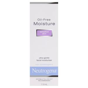 imageNeutrogena OilFree Moisture Daily Hydrating Face Moisturizer for Sensitive Skin Fast Absorbing UltraGentle Lightweight Face Lotion Moisturizer with Glycerin NonComedogenic 4 fl ozUnscented